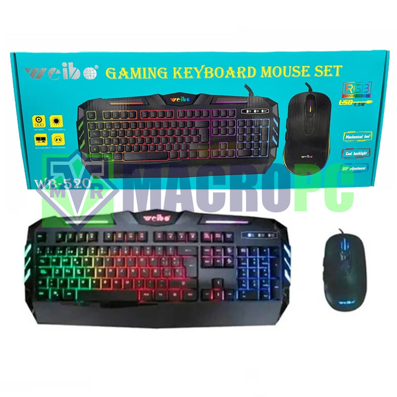 Combo Gamer Tecladomouse Weibo Wb520